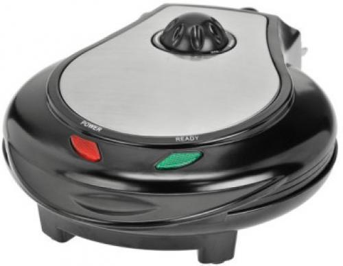 Kalorik WM 36589 BK Black/Stainless Steel Heart Shape Waffle Maker, Adjustable thermostat (150-220C / 300-430F), Diameter 18.8cm (7 3/8 in.) for 5 heart-shaped waffles, Stainless steel decorative insert, Non stick coated cooking plate, Cord storage, Pilot lights (On/Ready), Makes 7